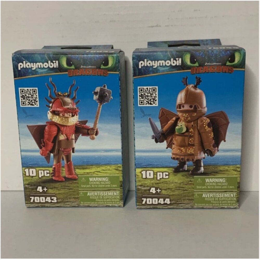 Playmobil Dragons 70043 & 70044 Lot of 2 New